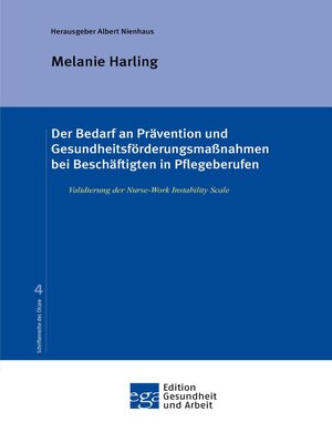 cover image of Der Bedarf an Prävention und Gesundheitsförderungsmaßnahmen bei Beschäftigten in Pflegeberufen